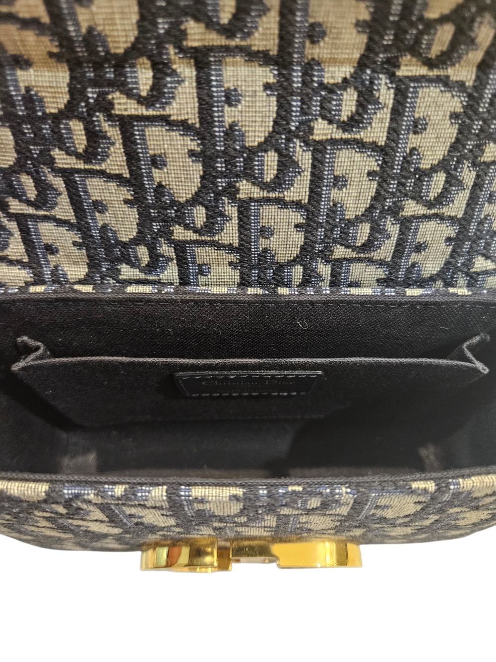 Christian Dior Oblique Jacquard 30 Montaigne Box Bag Navy "Excellent Condition " - Picture 12 of 12